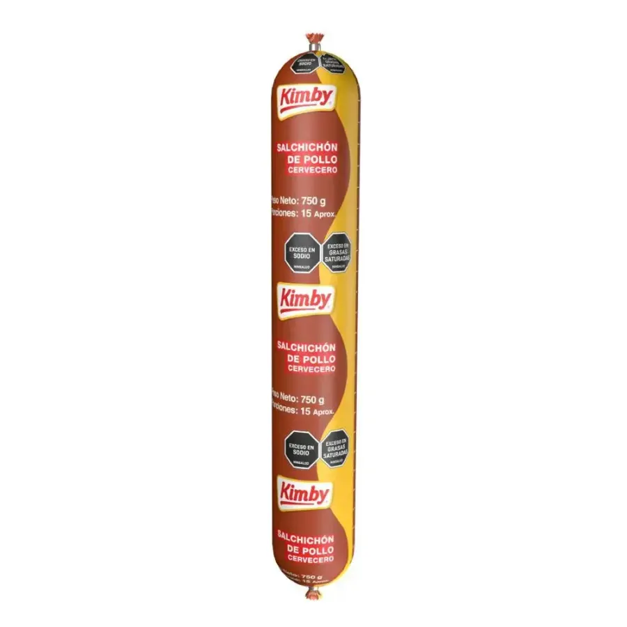 Salchichón cervecero KIMBY de pollo (750 gr) — imagen 1