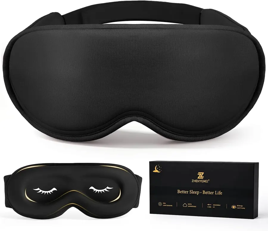 Antifaz para Dormir 3D Opaco Sin Presión Ajustable — imagen 1