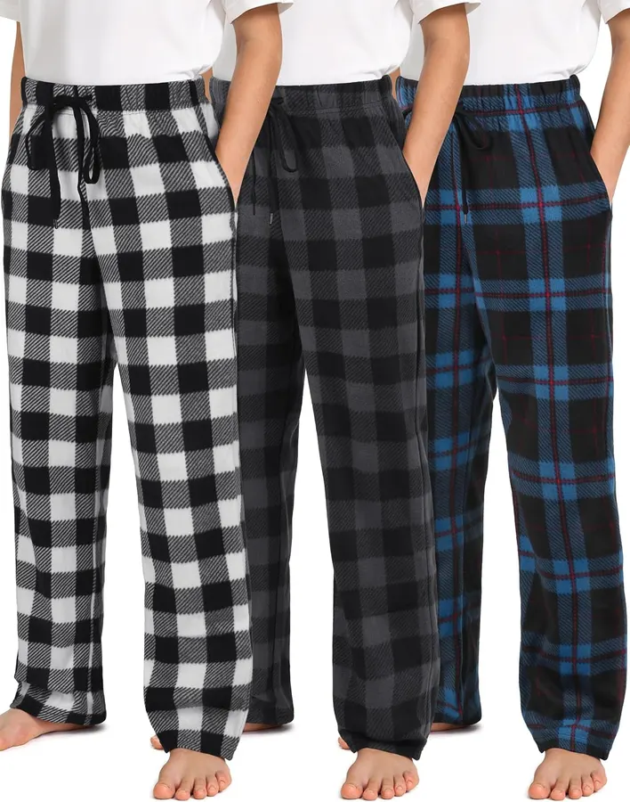 Pantalones de Pijama para Niños Pack x3 Forro Polar Térmico — imagen 1