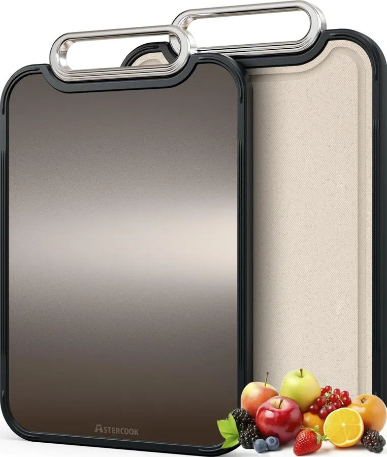 Tabla de cortar Astercook de titanio 2 en 1, 16 x 11 in - Superficies reversibles — imagen 1