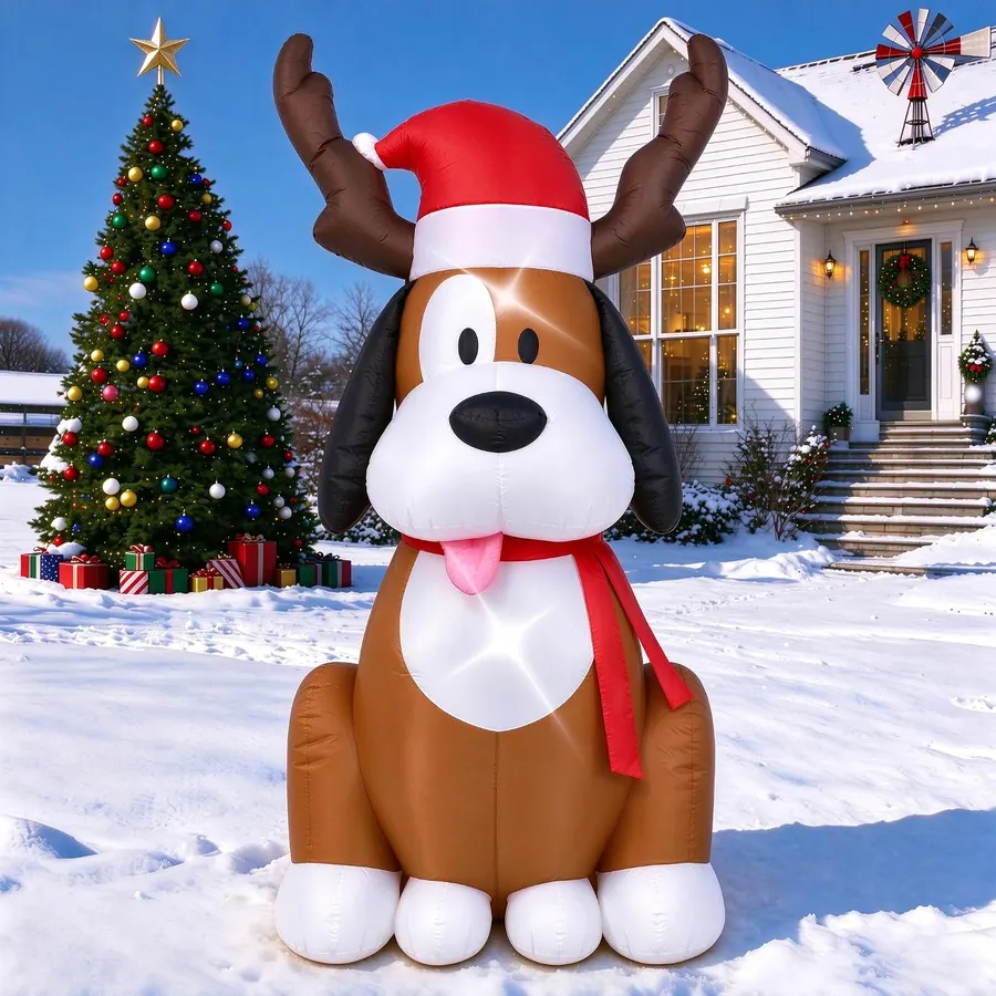 Inflables de Navidad de 4 pies para exteriores, decoraciones de patio — imagen 1