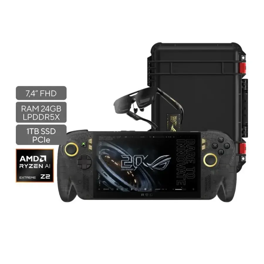 Consola Asus 7.4 Pulg Rog Xbox Ally X20 - AI Z2 Xtreme 1TB Ram 24 GB Black + Gafa XREAL + Case — imagen 1