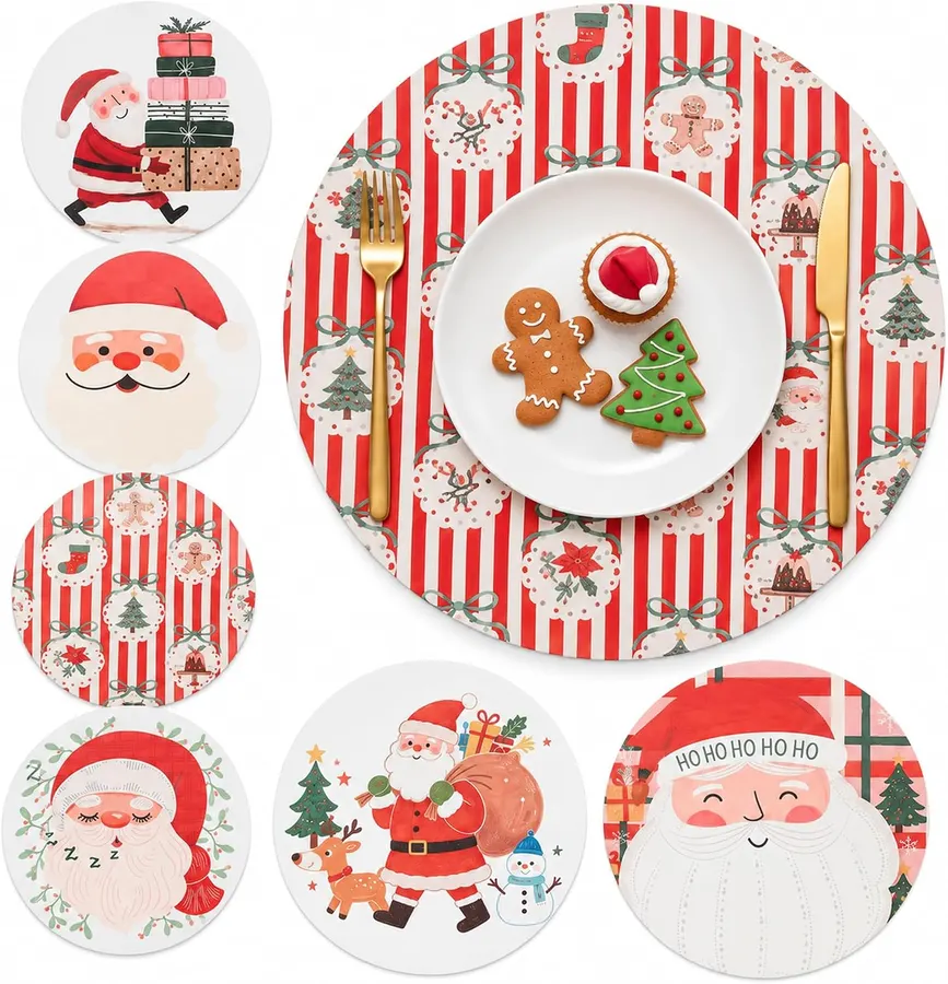 Juego de 6 manteles individuales de Navidad — imagen 1