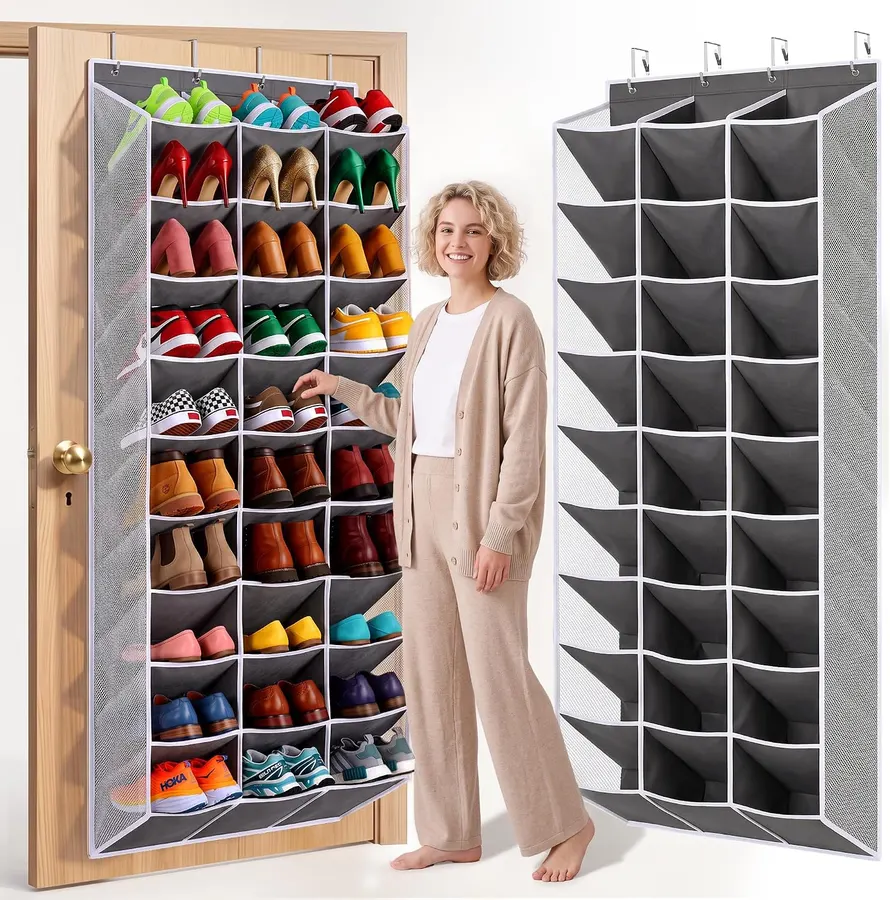 Organizador de Zapatos para Puerta 30 Bolsillos 60 Pares — imagen 1