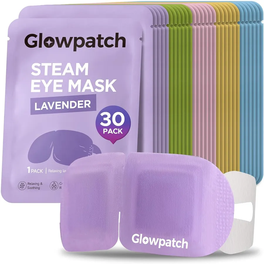 Glowpatch 30 Paquete de Mascarillas Oculares Desechables para Relajación - Autocalentables — imagen 1