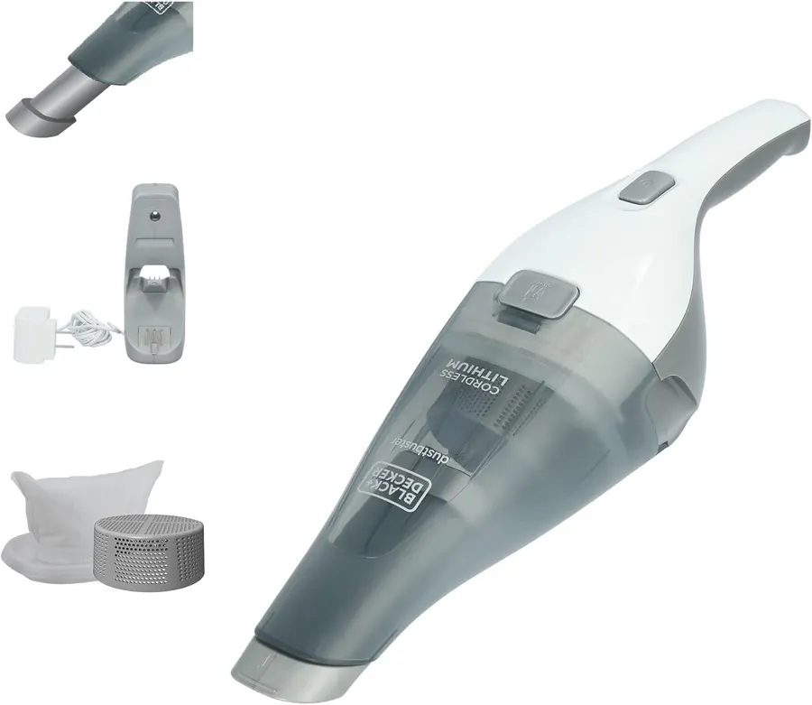 Aspiradora de Mano Inalámbrica BLACK+DECKER Dustbuster con Montaje en Pared y Fuerte Succión — imagen 1