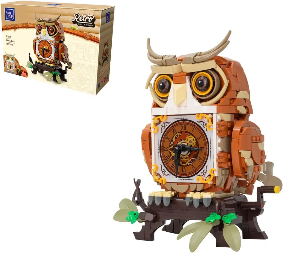 PANTASY Set de construcción de búho mecánico inspirado en un reloj - ¡Oferta Relámpago! — imagen 1