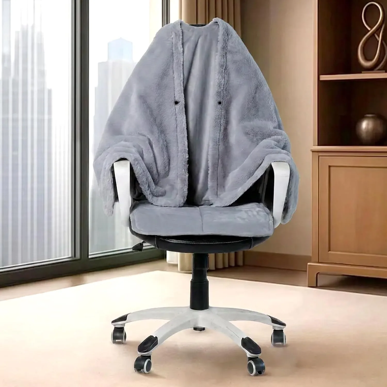 Manta Térmica 2 en 1 para Silla de Oficina Desmontable — imagen 1