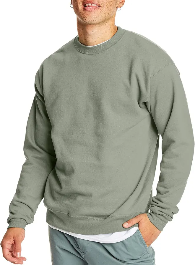 Sudadera de forro polar con cuello redondo para hombre — imagen 1