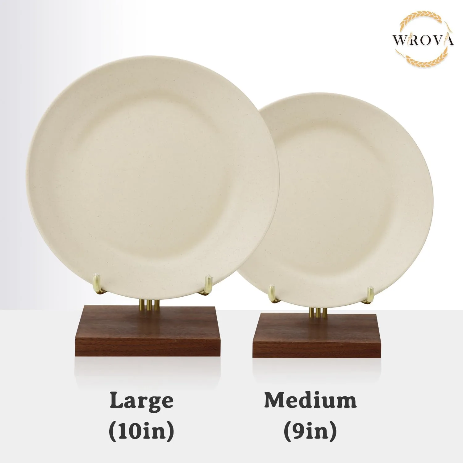 Set 8 Platos de Paja de Trigo 25,4 cm Irrompibles — imagen 4