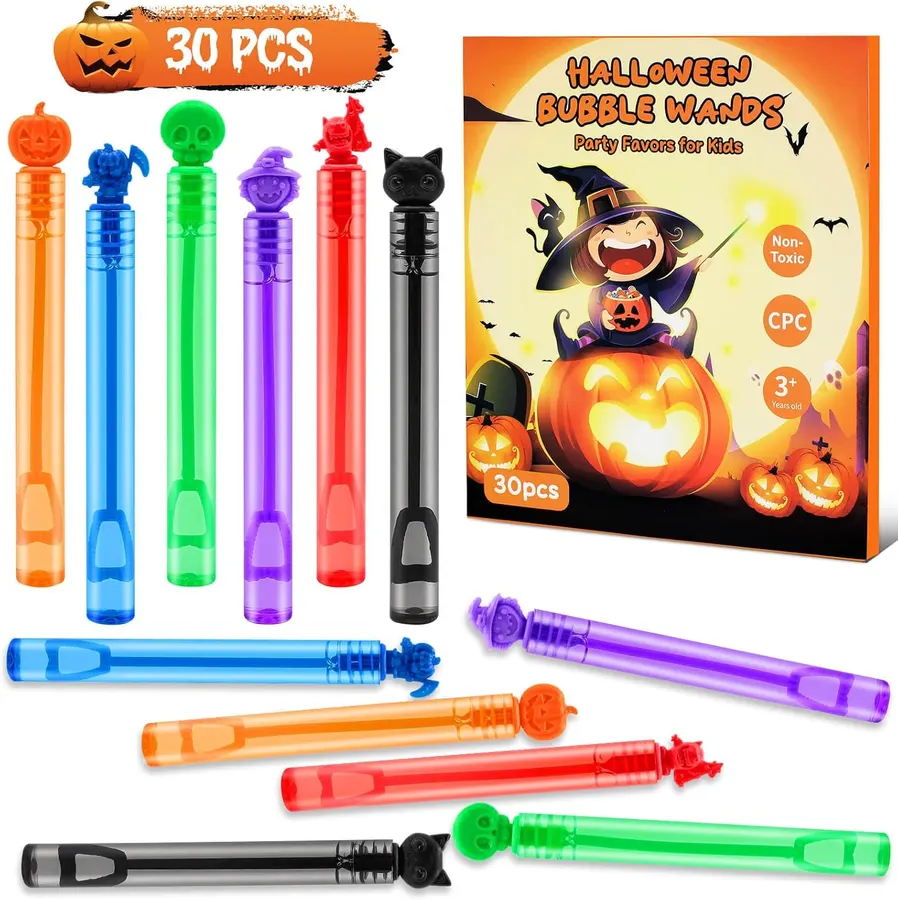 Varitas de Burbujas Halloween 30PCS: Diversión Festiva para Niños sin Dulces — imagen 1