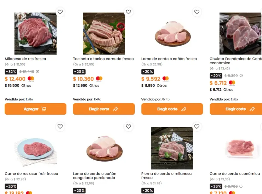 Todas las carnes en descuento pagando con T MASTERCARD — imagen 1