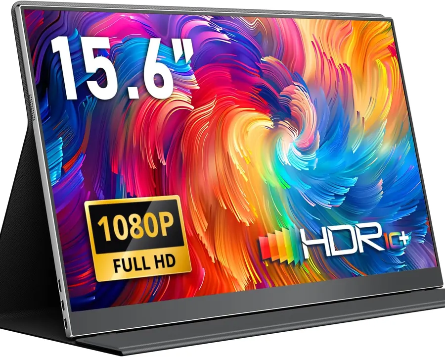 Monitor portátil Yodoit 15.6" FHD IPS – Conectividad USB-C y HDMI, ideal para trabajos remotos — imagen 1