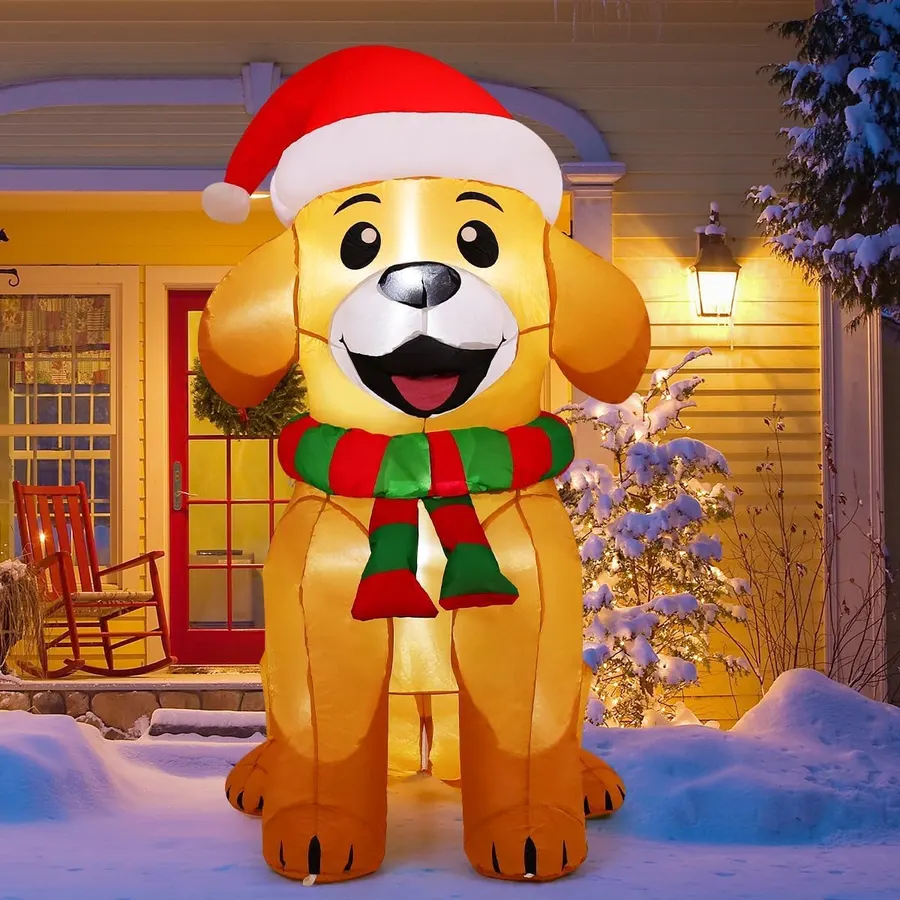 Inflables de Navidad de 1.5 m para decoración de perro al aire libre — imagen 1