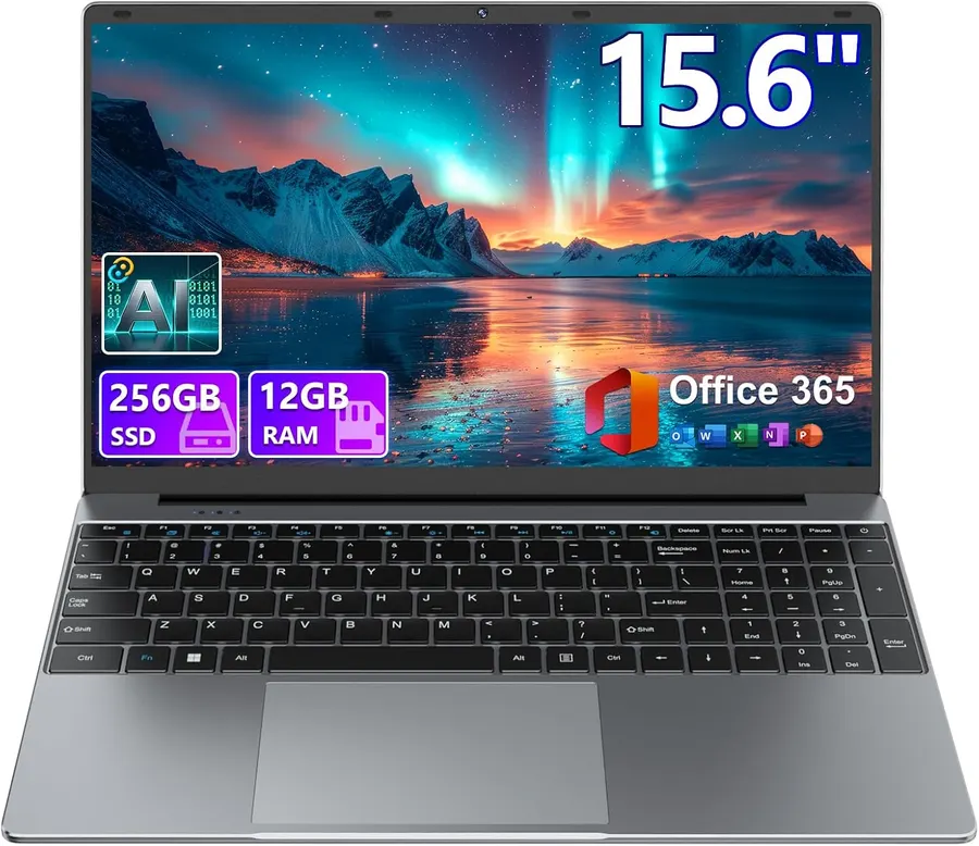 Laptop 15,6" FHD 12GB RAM 256GB SSD Intel Celeron — imagen 1