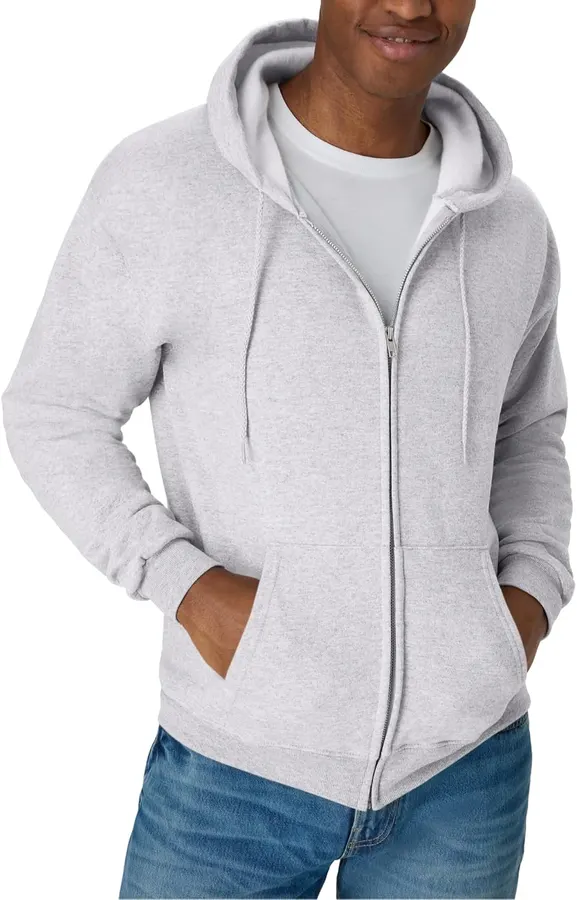 Hanes EcoSmart Sudadera Hombre con Capucha y Cremallera Completa — imagen 1