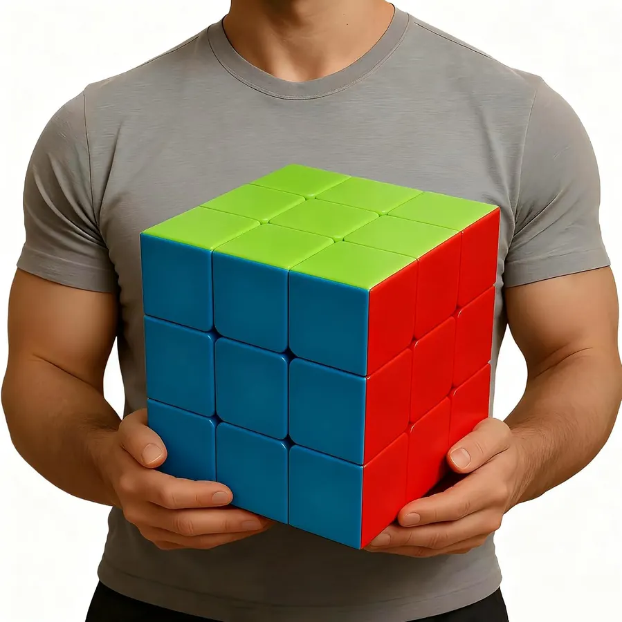 Cubo Mágico Gigante 3x3 de 18 cm con Giro Suave y Antiestrés — imagen 1