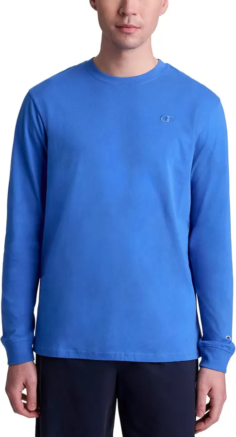 Buzo Champion Men's Classic Long Sleeve T-Shirt, Standard Fit — imagen 1