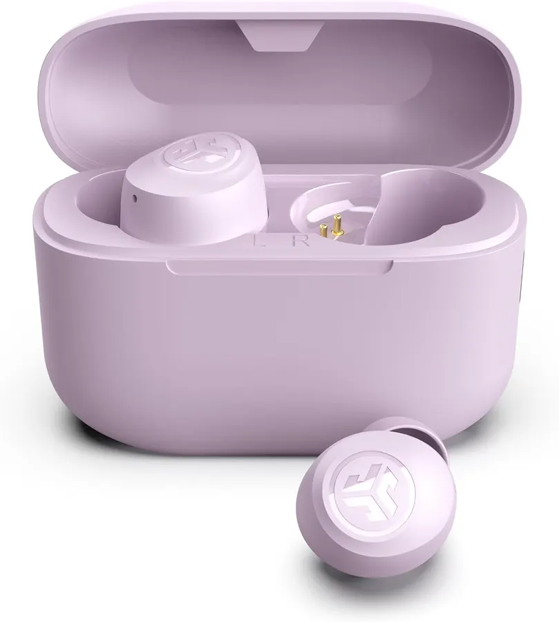 Audífonos inalámbricos JLab Go Air Pop, Bluetooth 5.3, batería 35+ horas, EQ3, IPX4, lila — imagen 1
