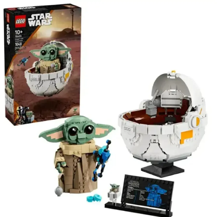 LEGO 6527521 Star Wars: Grogu con Hover Pram - Juguete de Construcción — imagen 1