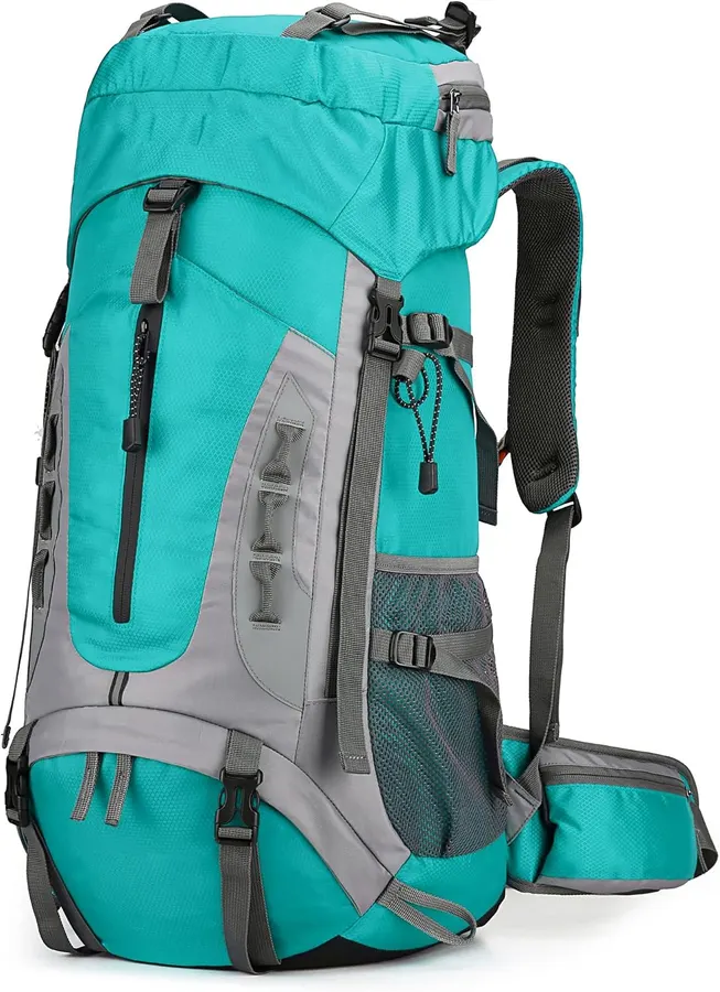 Mochila de Senderismo W WINTMING 60L con Cubierta Impermeable y Almacenamiento para Calzado — imagen 1