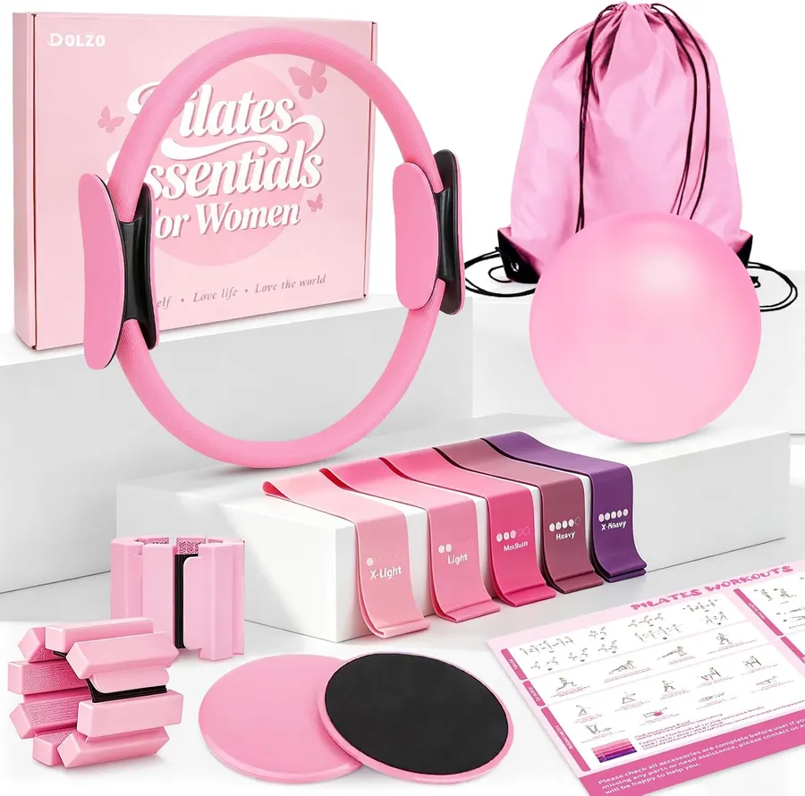 Kit de Pilates para Mujeres: ¡Entrena en Casa con Anillas, Mini Pelota y Bandas de Resistencia! — imagen 1