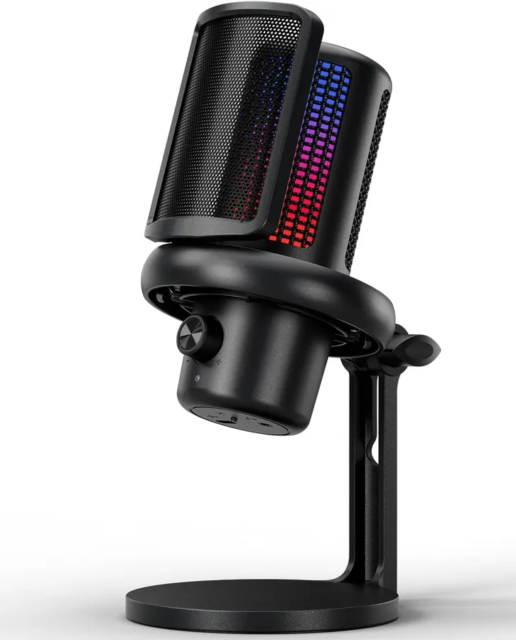 Micrófono USB Gaming RGB 192 kHz Cancelación de Ruido — imagen 1