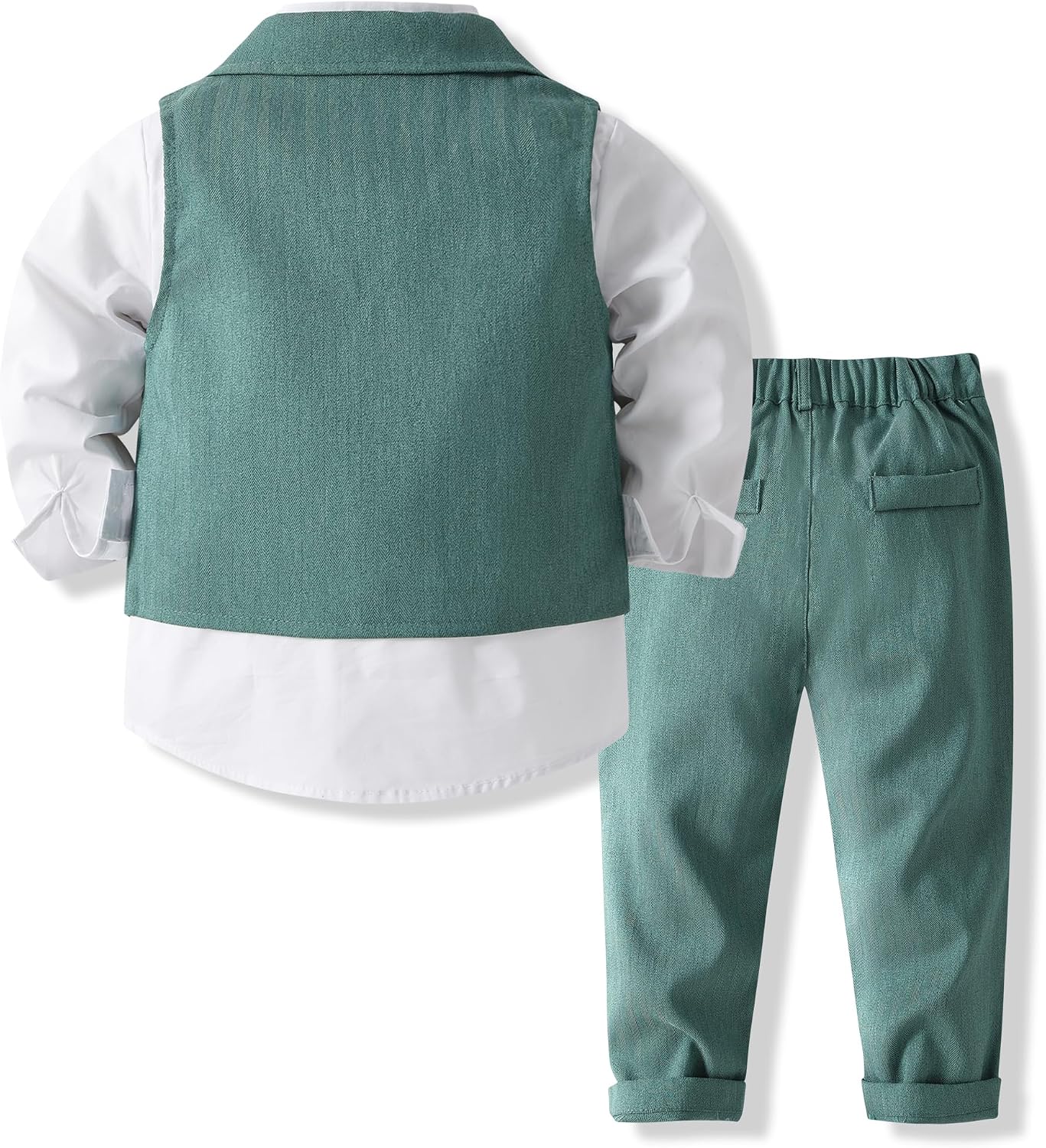 Traje Formal Bebé 3 Piezas con Chaleco y Corbatín — imagen 2