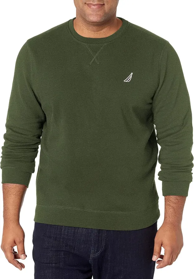 Nautica Sudadera de punto de forro polar para hombre, bosque de pinos — imagen 1