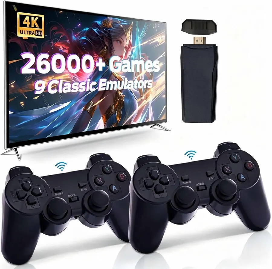 Consola Retro Inalámbrica 4K HDMI con 26.000+ Juegos y 9 Emuladores — imagen 1