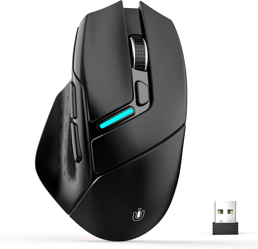 Ratón inalámbrico, ratón Bluetooth trimodo, USB-A con cable y 2.4G — imagen 1