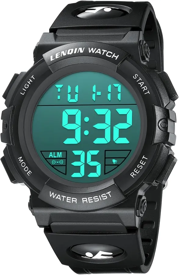 Reloj Digital Deportivo Hombre LED Cronómetro 3ATM — imagen 1