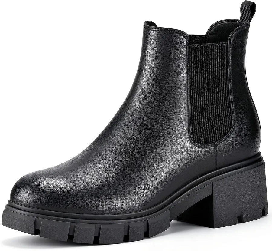 Botines Chelsea Eyriphy para Mujer: Comodidad y Estilo con Talón Chunky de 2.6" — imagen 1