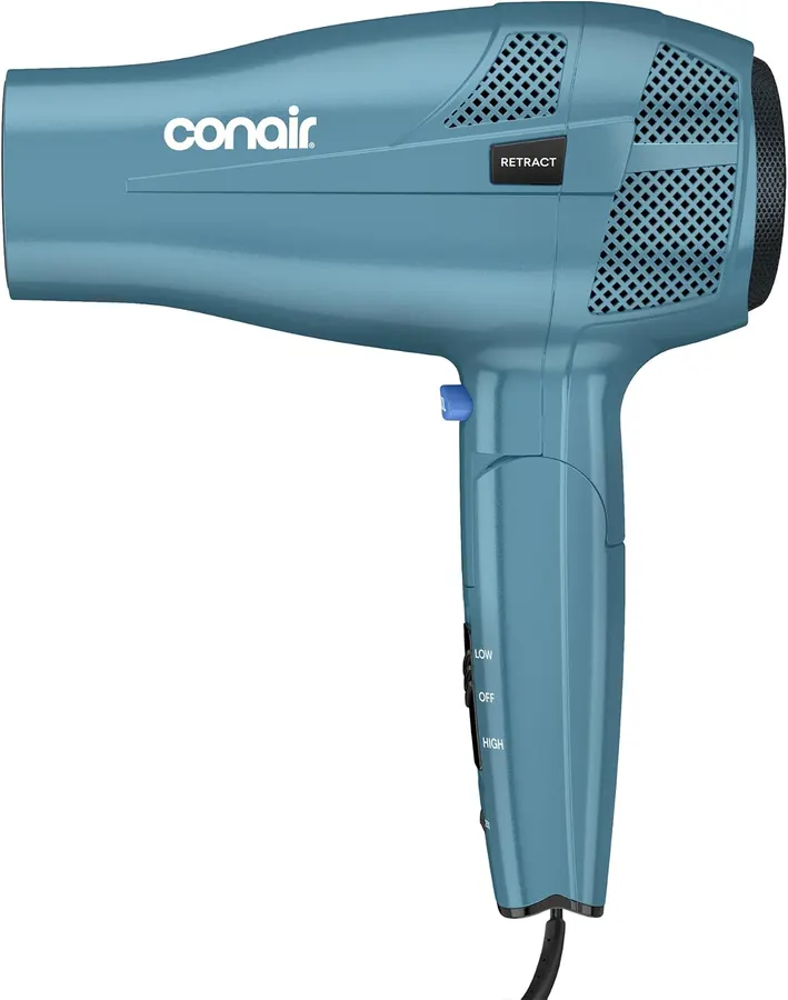 Secador de Pelo Conair de Viaje, Doble Voltaje, 1875W, Diseño Plegable y Ligero — imagen 1
