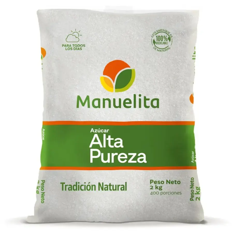 Azúcar MANUELITA alta pureza (2000 gr) — imagen 1