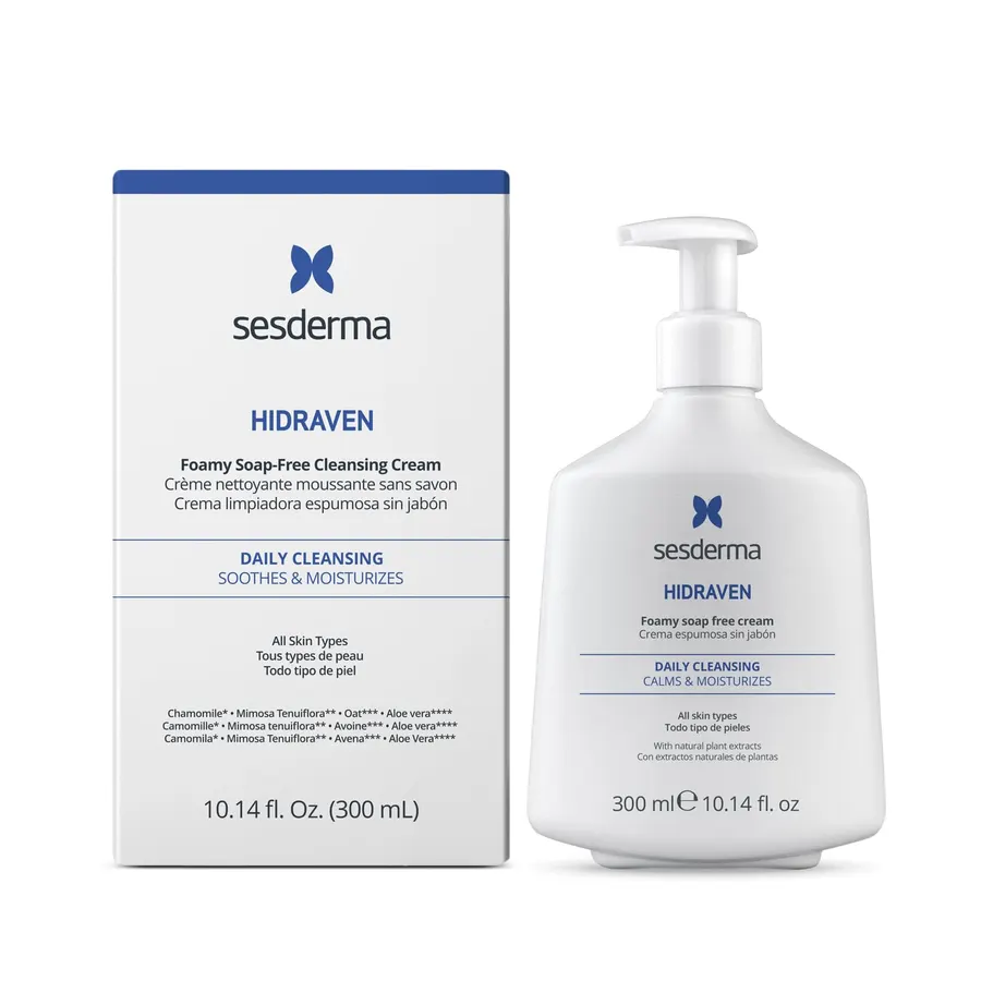 Sesderma HIDRAVEN Crema espumosa sin jabón, lavado facial suave — imagen 1