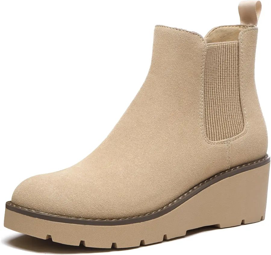 Botas Chelsea con plataforma de cuña para mujer — imagen 1