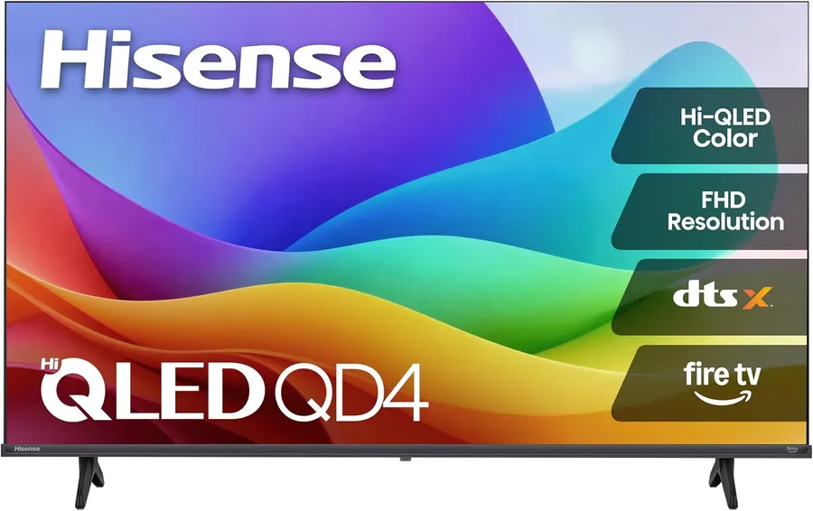 Televisor Hisense 40" QD4 Series Hi-QLED FHD Smart Fire TV, color quantum dot, DTS Virtual:X, Alexa integrado — imagen 1