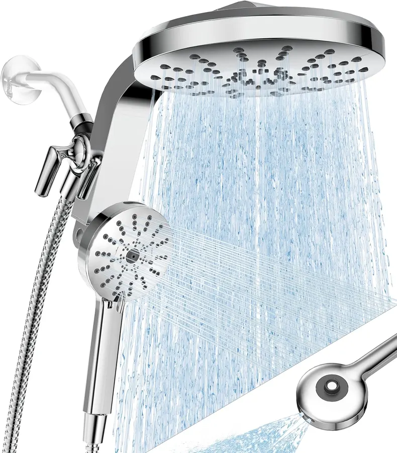 Ducha de Lluvia y Maneral: Set Magnético Dual de Alta Presión con 18 Modos — imagen 1