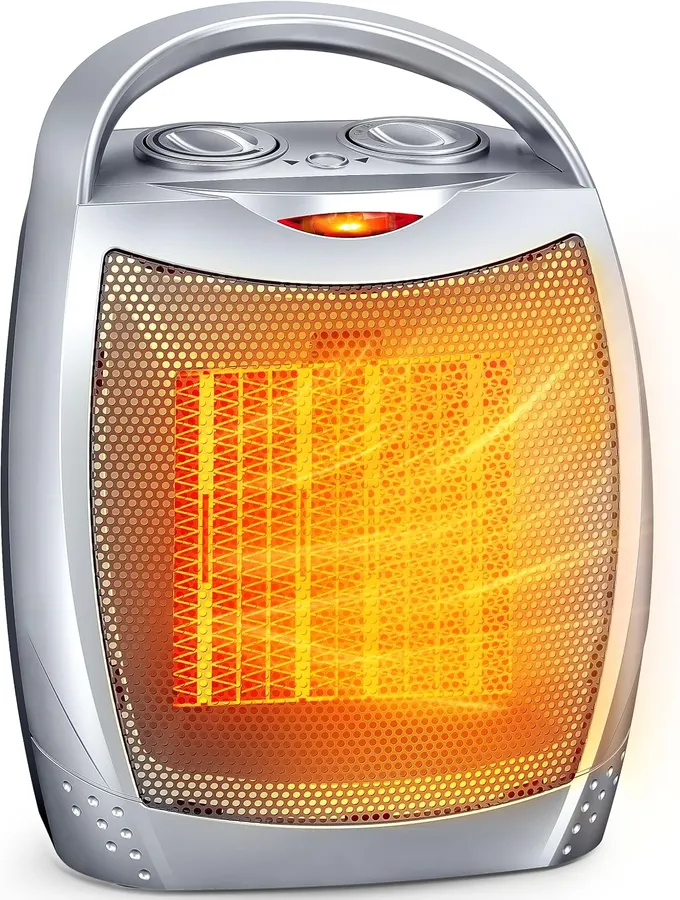 Calentador Portátil GiveBest: Cerámico 1500W/750W, Seguro, Silencioso y con Termostato — imagen 1