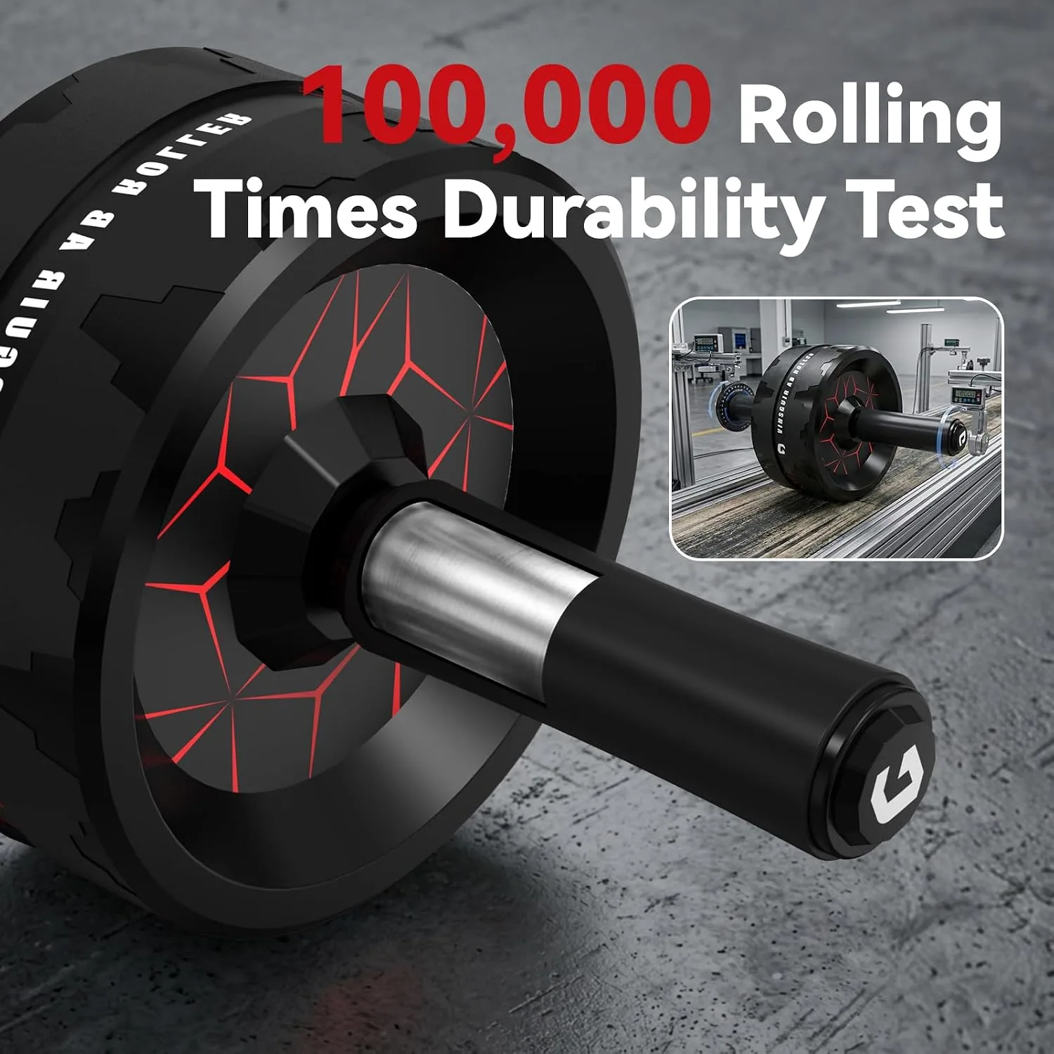 Rodillo Abdominal Doble Rueda con Rodillera hasta 200 kg — imagen 5
