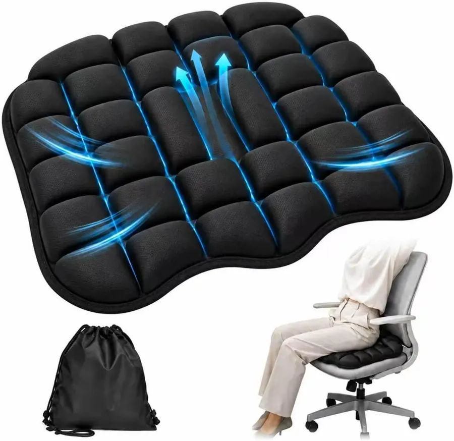 Cojín de asiento de avión Cojín inflable de asiento de viaje para vuelos — imagen 1