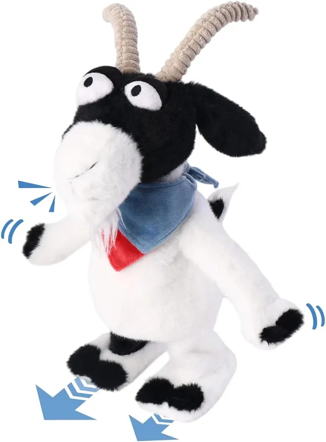 Cabra de Peluche Interactiva 37 cm Camina Canta Habla y Graba Voz — imagen 1