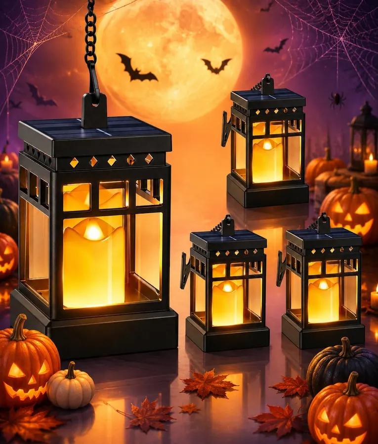 Faroles Solares KOOPER para Halloween: 2 Modos de Luz, Impermeables y Resistentes — imagen 1