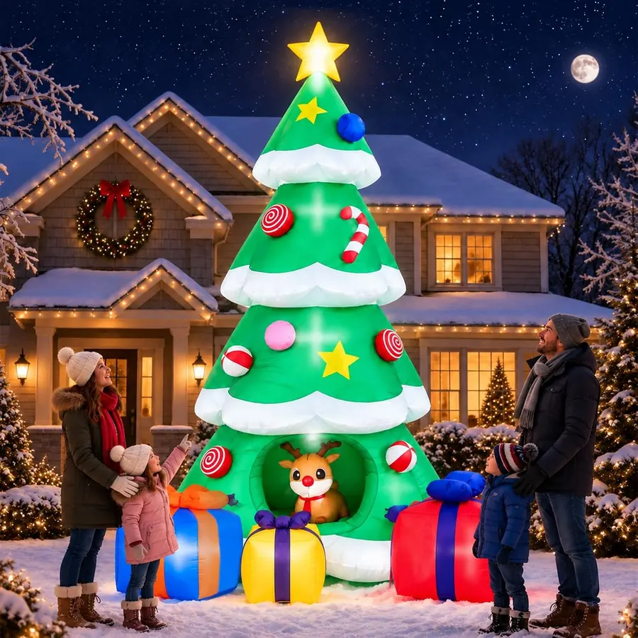 Árbol de Navidad inflable de 10 pies para decoración al aire libre — imagen 1