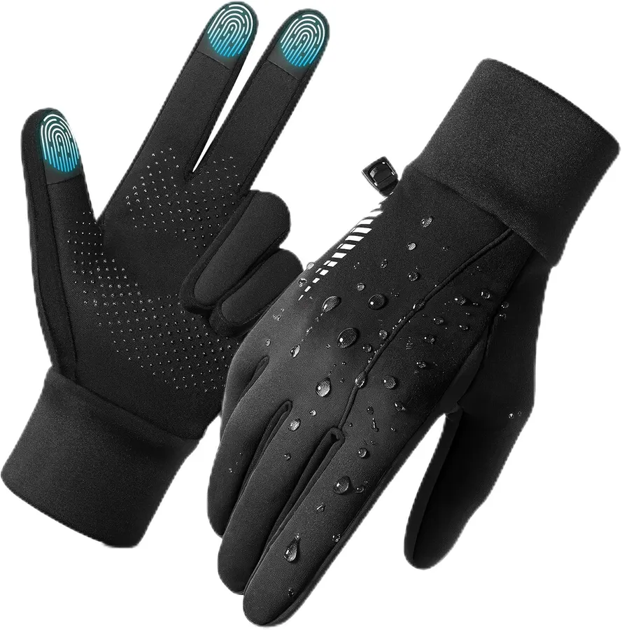 Guantes Térmicos Unisex Táctiles Antiviento 3 Capas — imagen 1