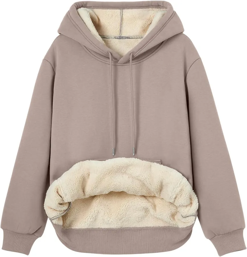 Sudadera Oversize para Mujer con Capucha y Forro Sherpa — imagen 1