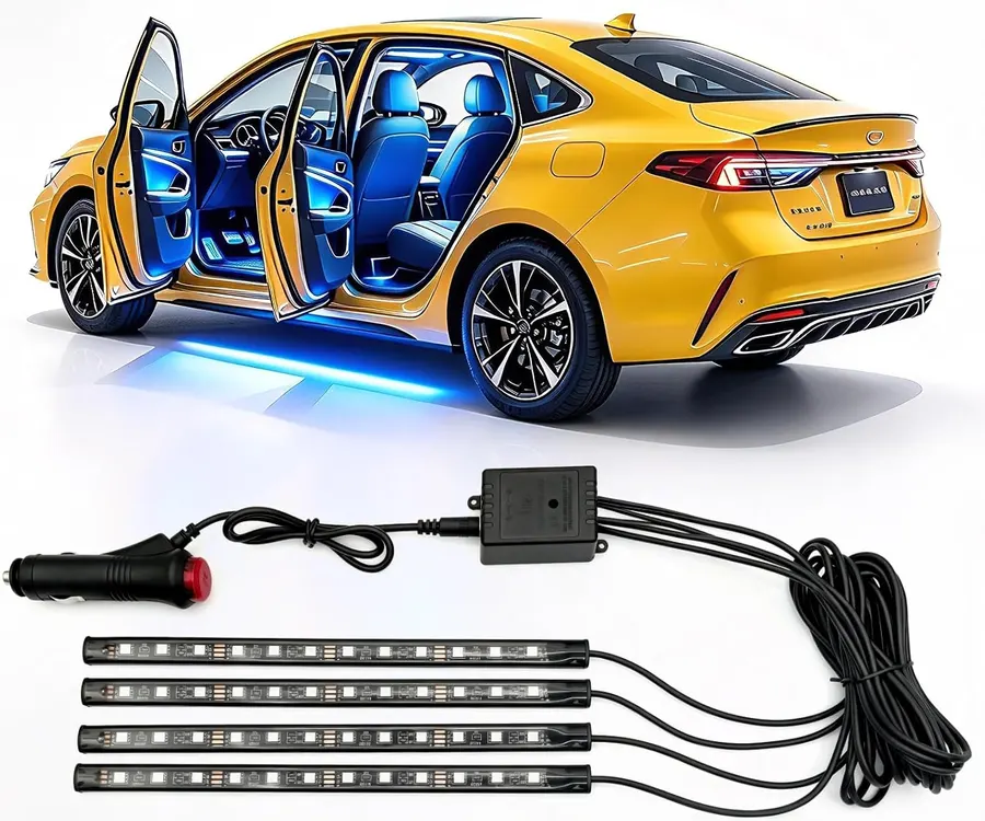 Luces LED RGB para Carro 48 LED con App y Control Remoto — imagen 1