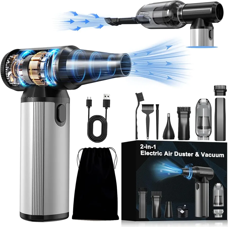 Aspiradora y Soplador de Aire 2 en 1 320.000 RPM USB-C — imagen 1