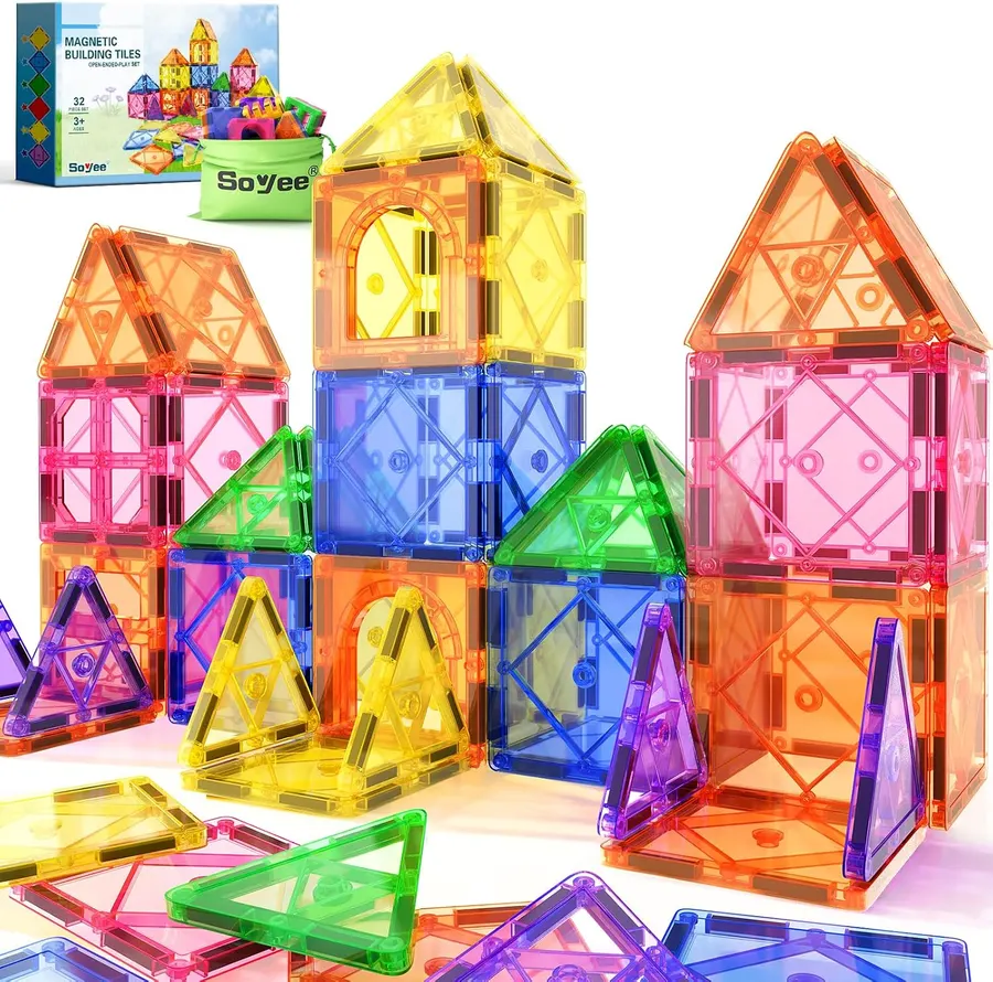 Bloques Magnéticos para Niños de 3-12 Años - Juguetes Educativos STEM — imagen 1
